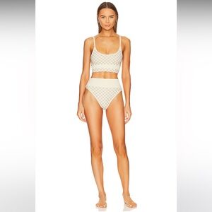 Beach riot Eva Bikini in tan check